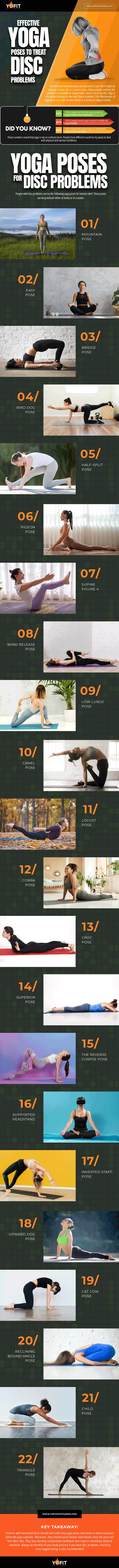 Effective yoga poses to treat disc problems